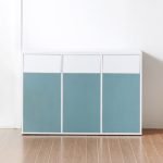 H6373 2단 4칸 고무나무 바퀴형 책장 1color - 이미지 4