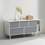 H6791 미니 3칸 거실장 1150 1color - 이미지 3