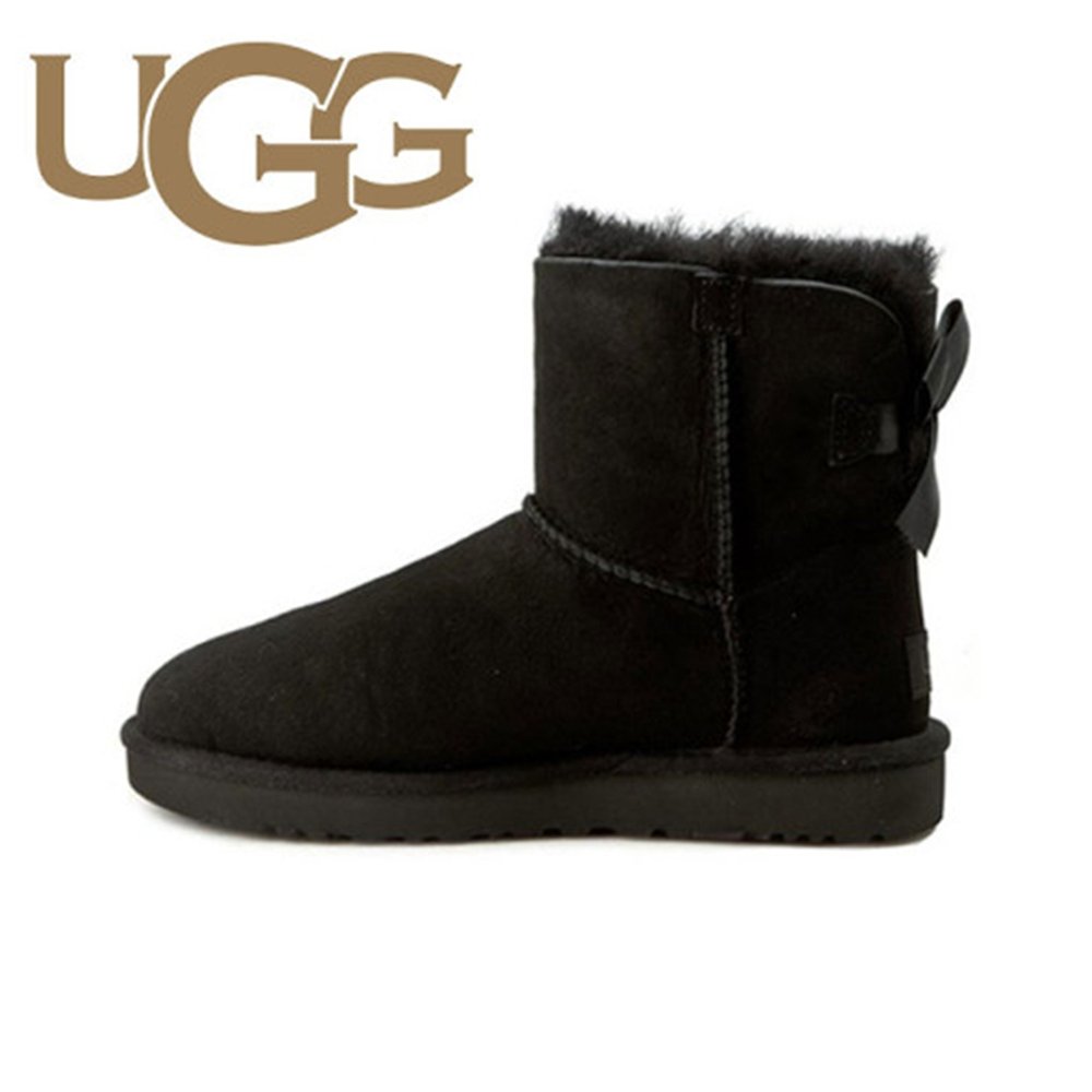 UGG 어그 미니 베일리 보우 2 윈터 부츠 클래식 쇼트 1016501-BLK